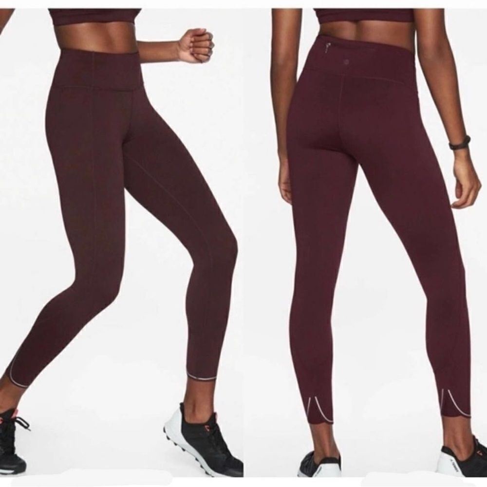 Athleta Run 7/8 Tights Leggings in Auberge Mauve S